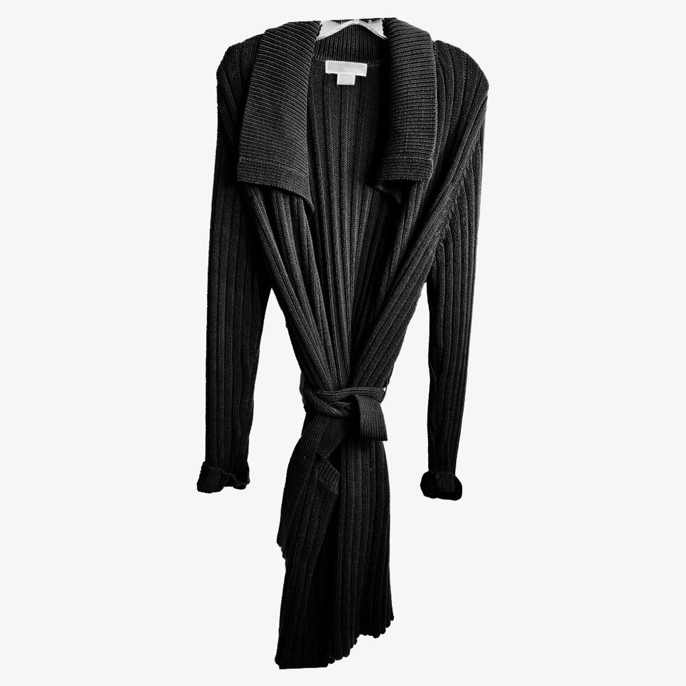 MICHAEL KORS Cardigan Sweater, Black, L